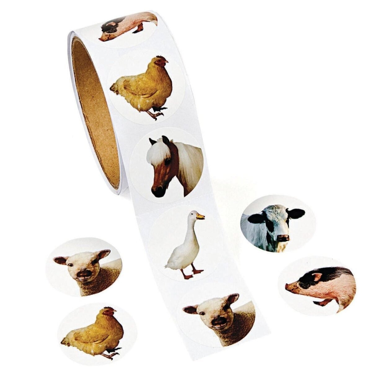 100 Farm Animal Stickers