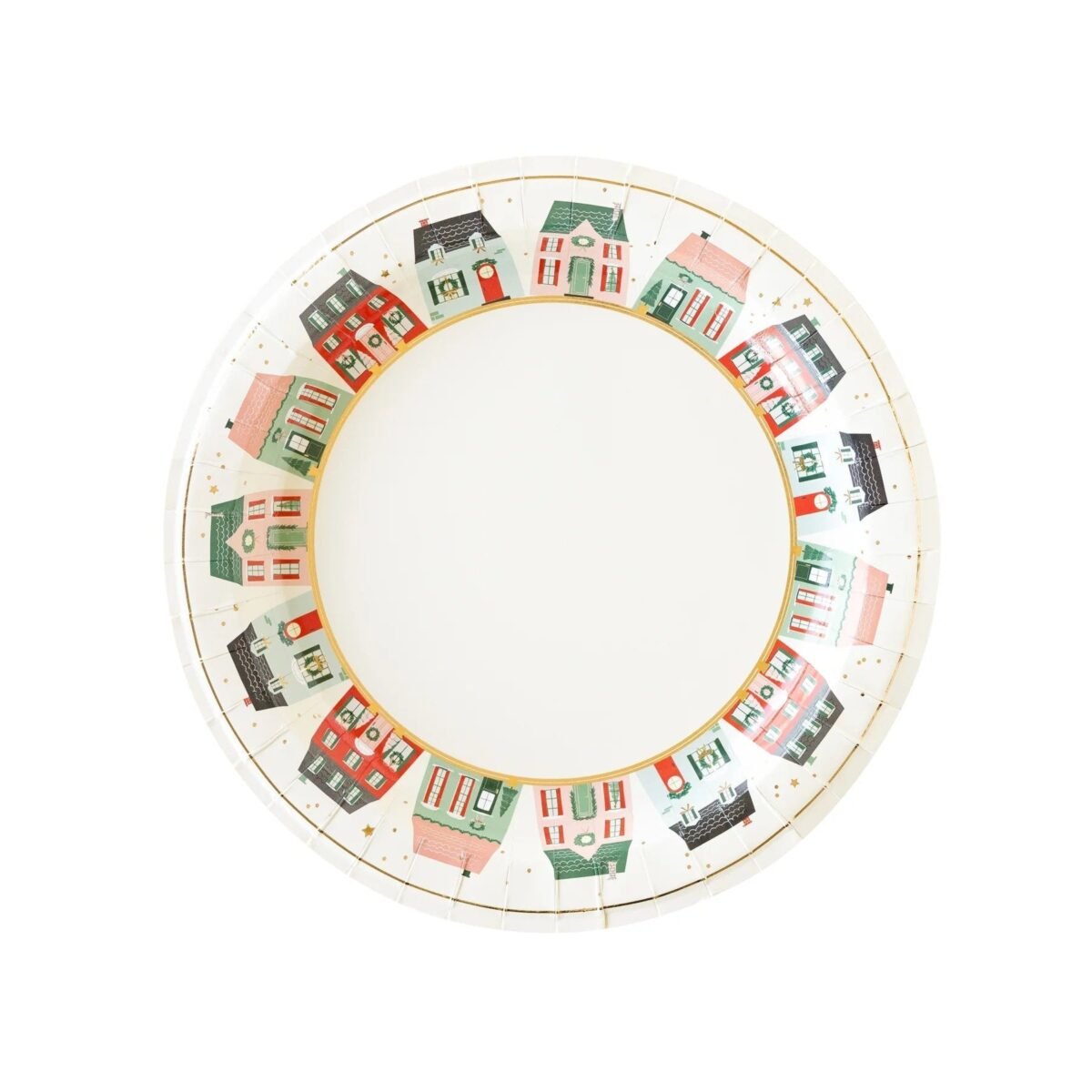 10.5" Christmas Village Plates