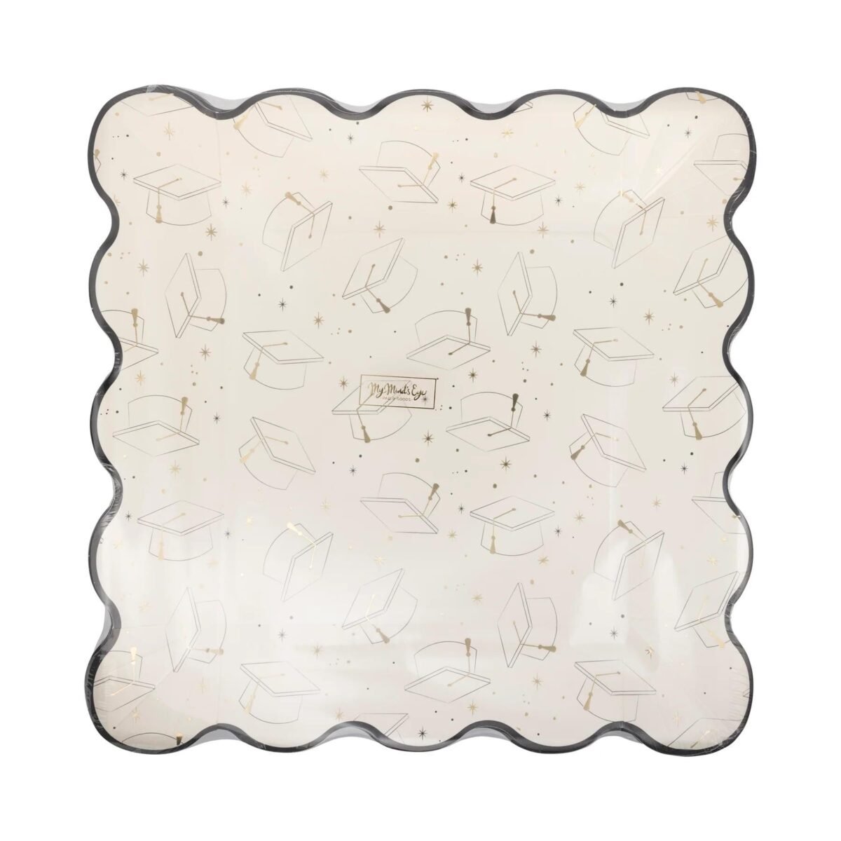 11" Graduation Cap Paper Plates 8ct