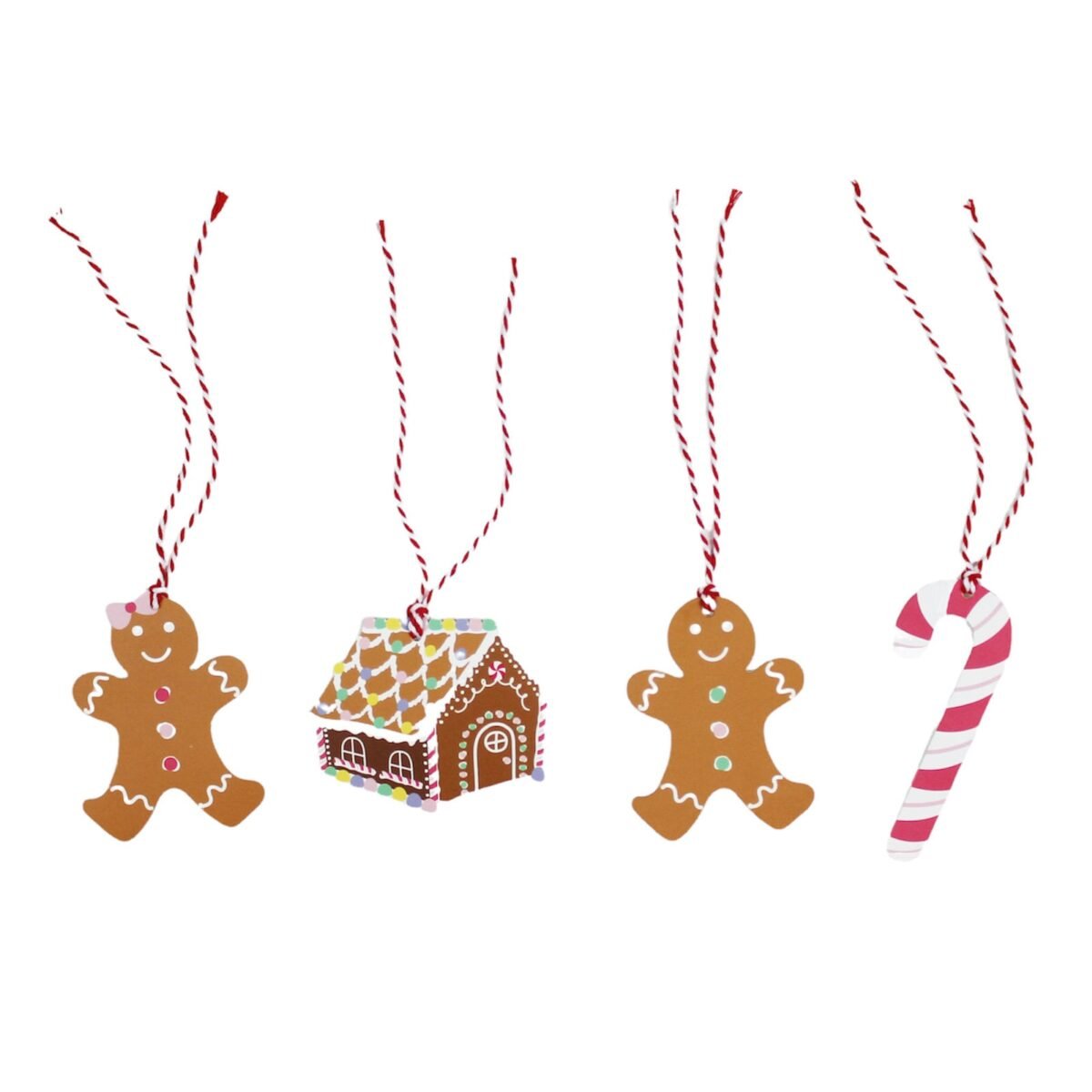 12 Gingerbread Christmas Gift Tags