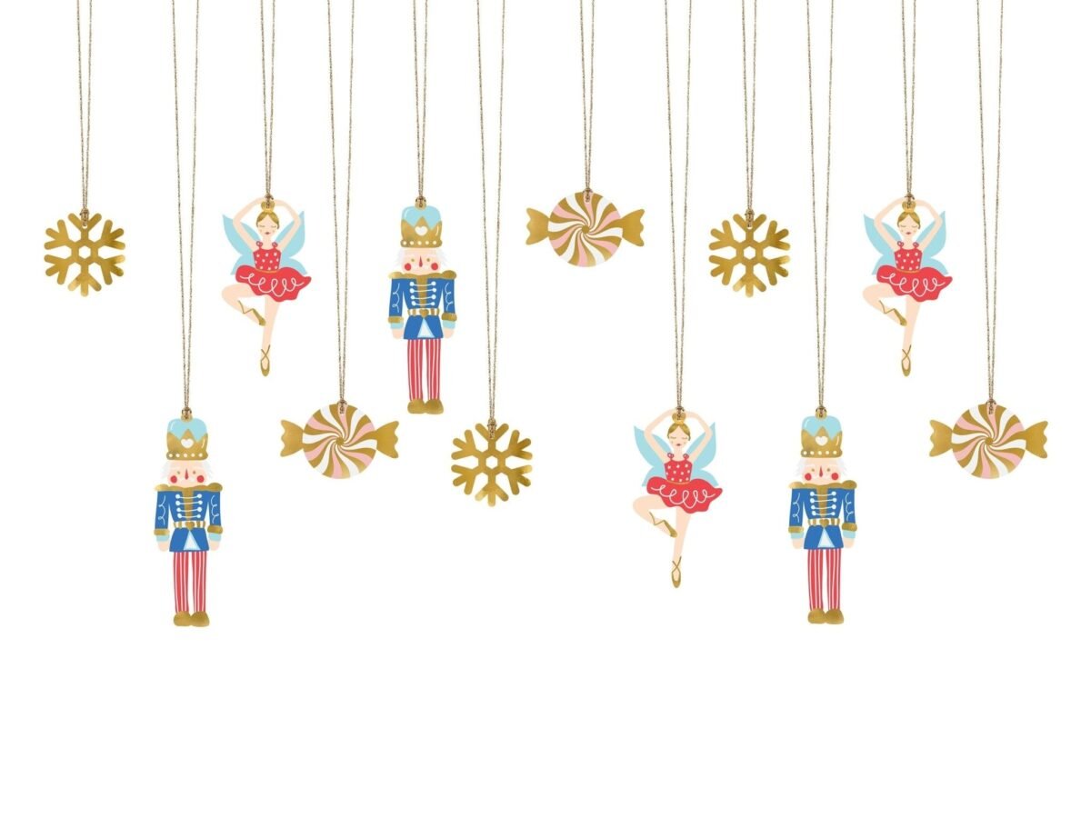 12 Nutcracker & Sugar Plum Fairy Gift Tags