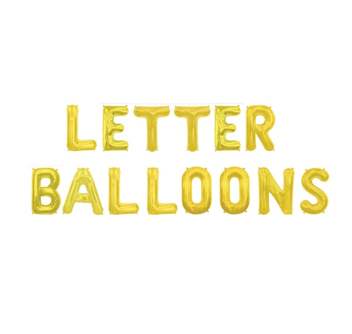 16" Gold Letter Balloon