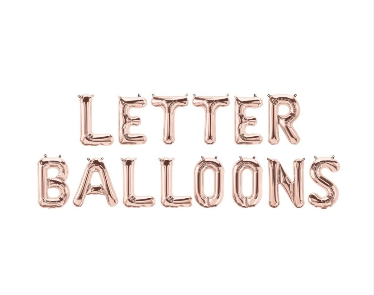 16" Rose Gold Letter Balloon