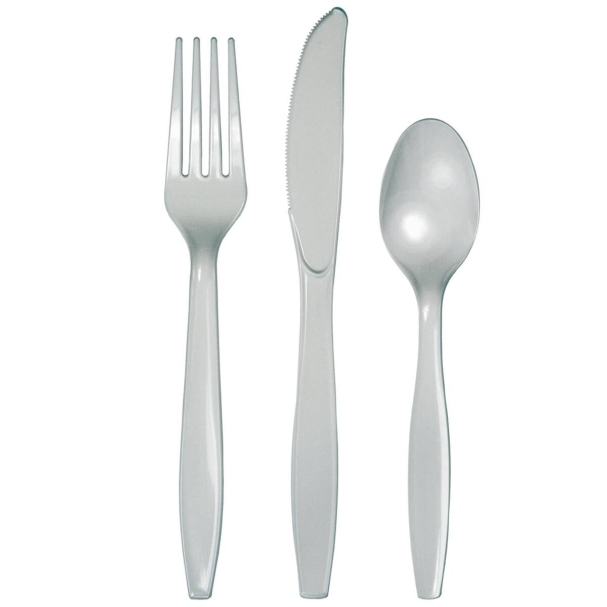 24-Set Plain Silver Cutlery