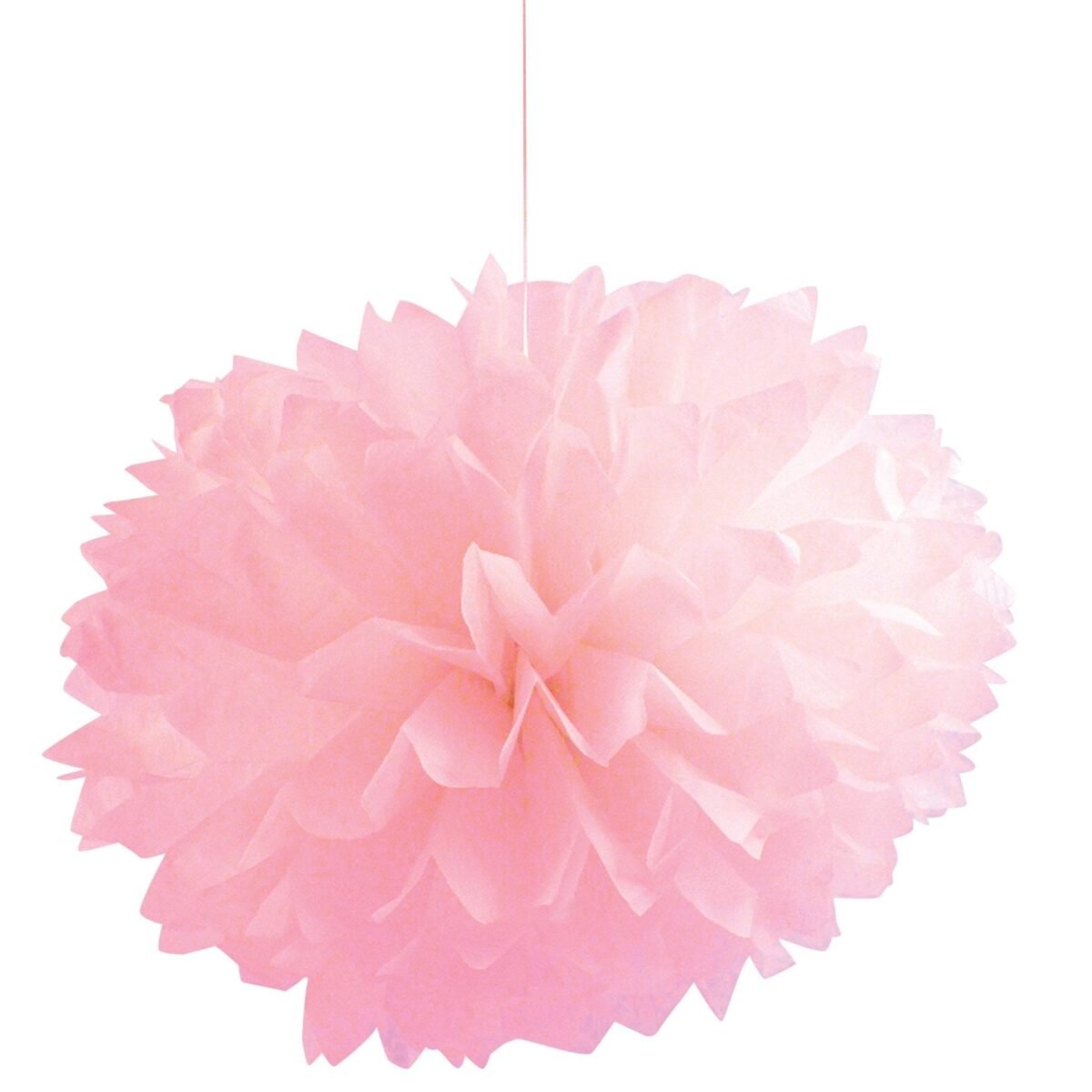 3 Pink Party Pom Poms