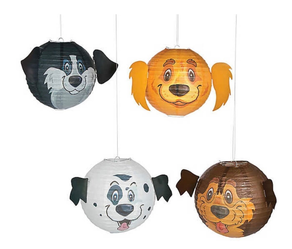 4 Dog Party Lanterns