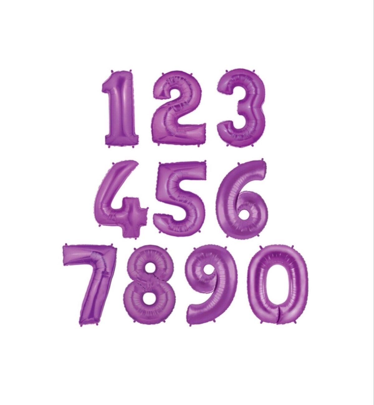 40" Purple Number Balloons