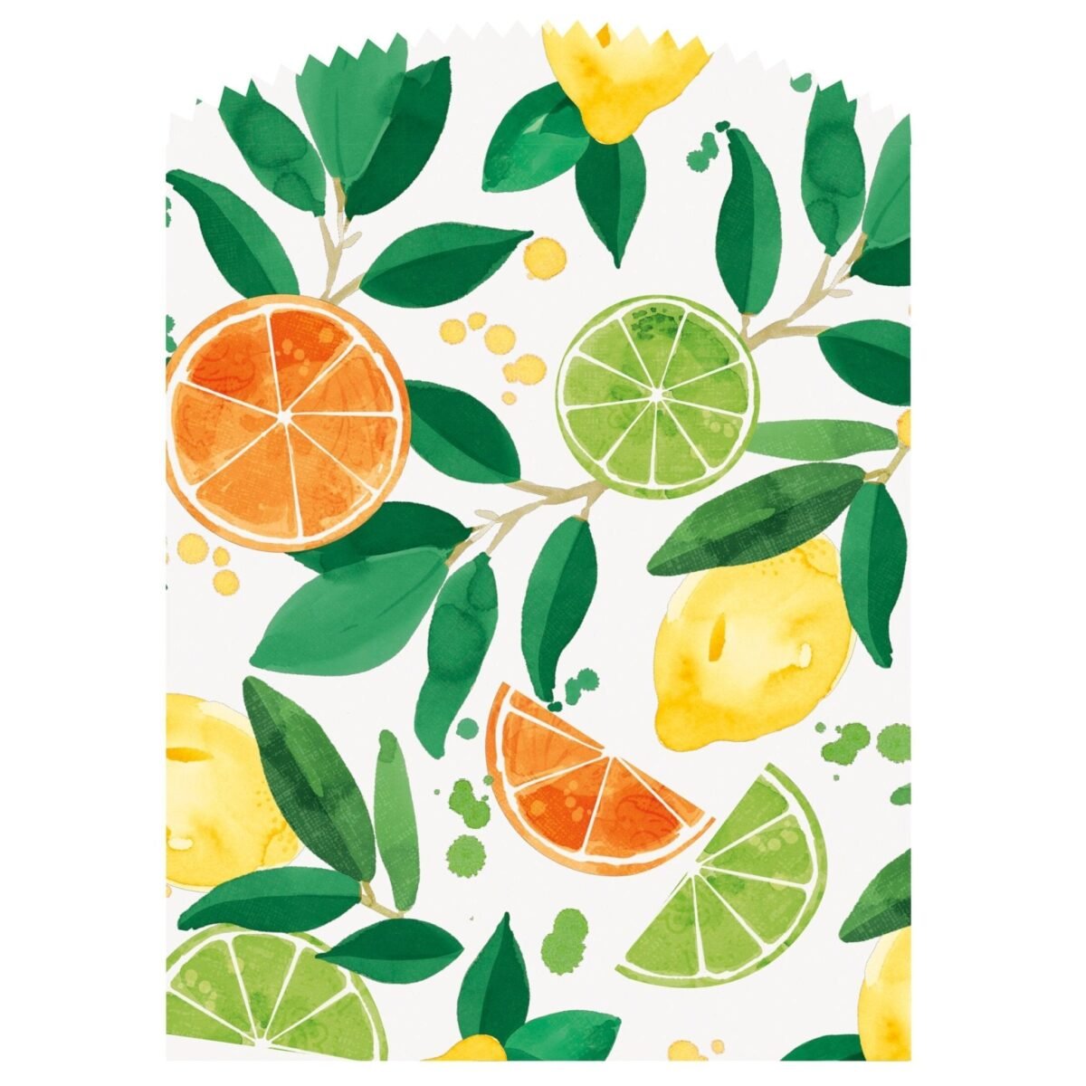 6 Citrus Fruit Favor Bags