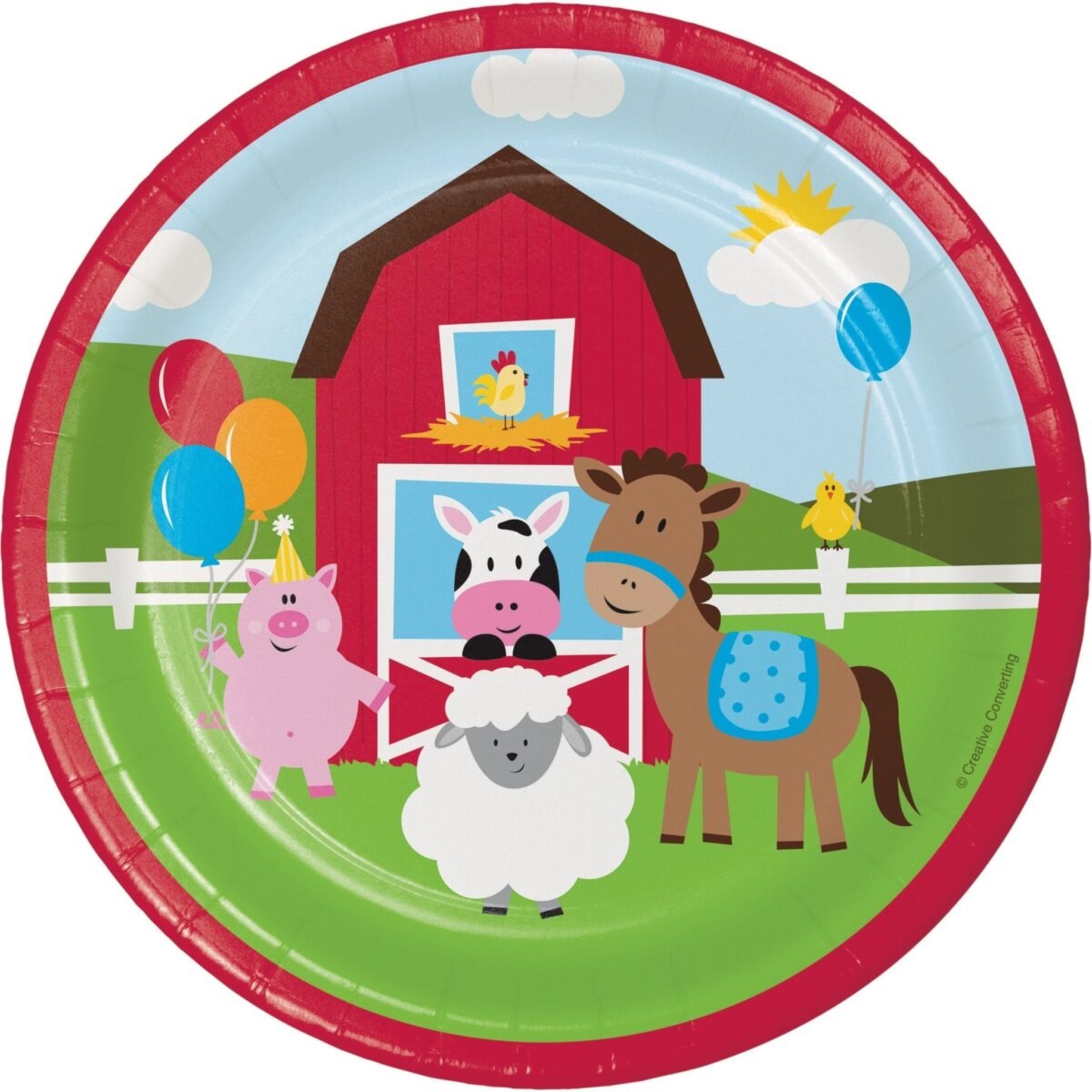7" Farm Party Plates