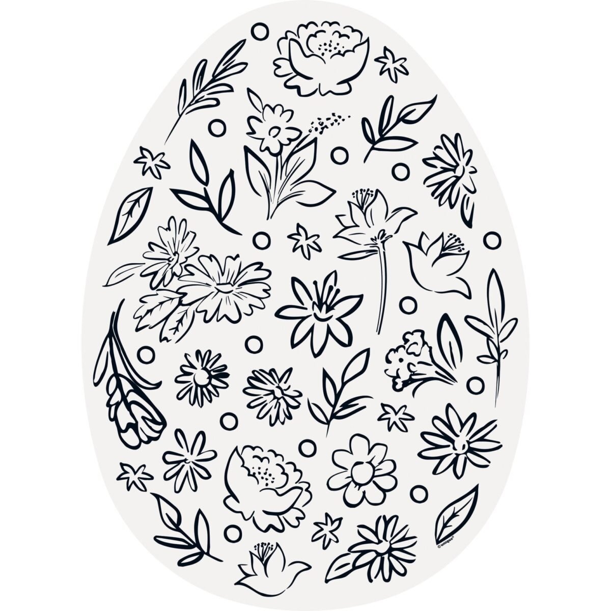 8 Easter Coloring Paper Placemats