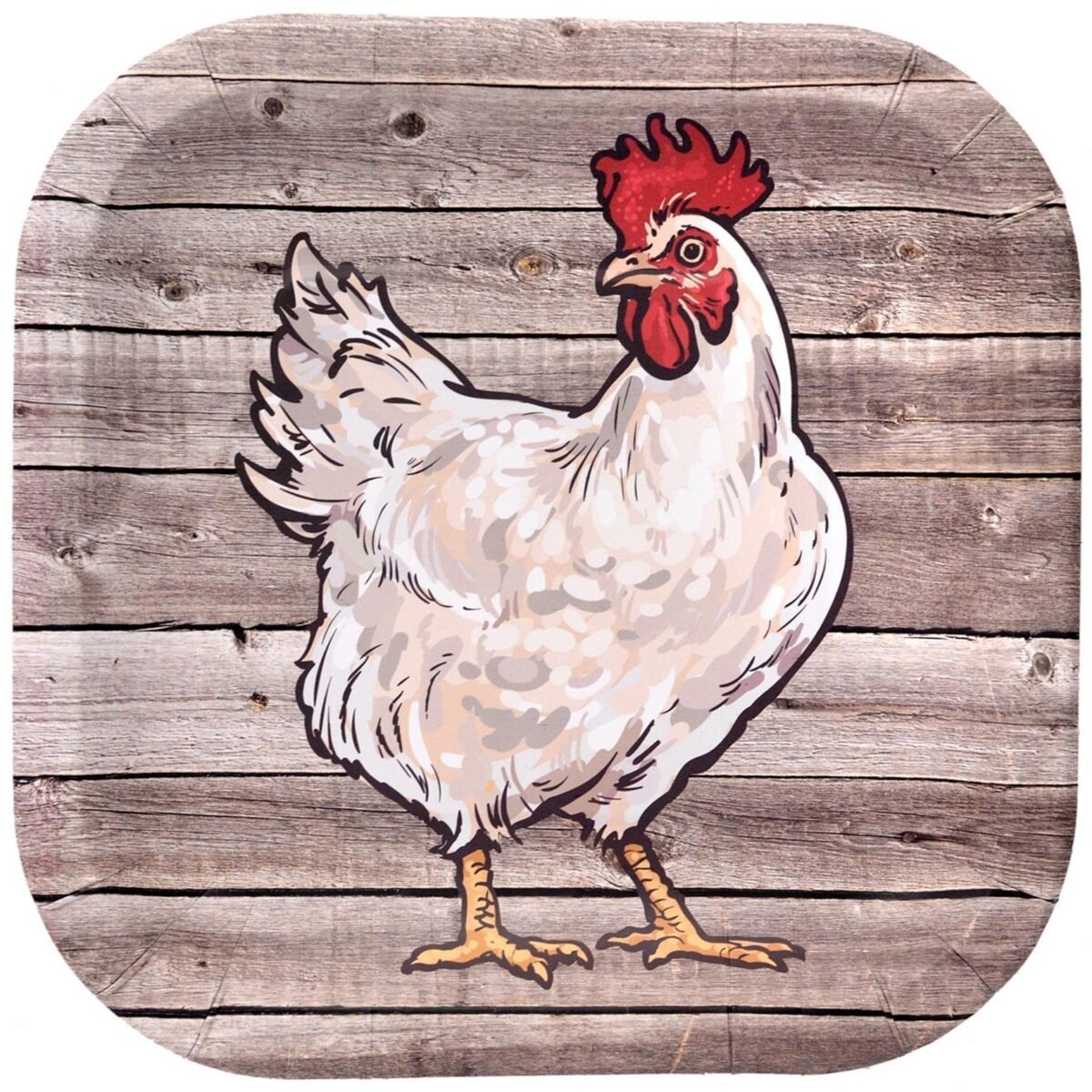 9" Chicken Party Plates