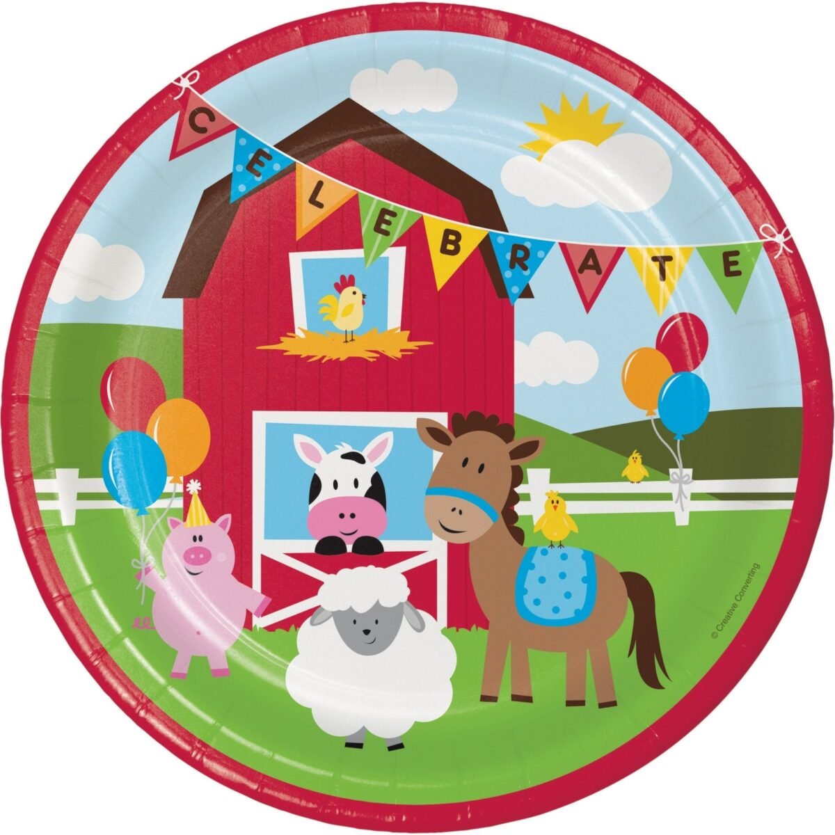 9" Farm Party Plates