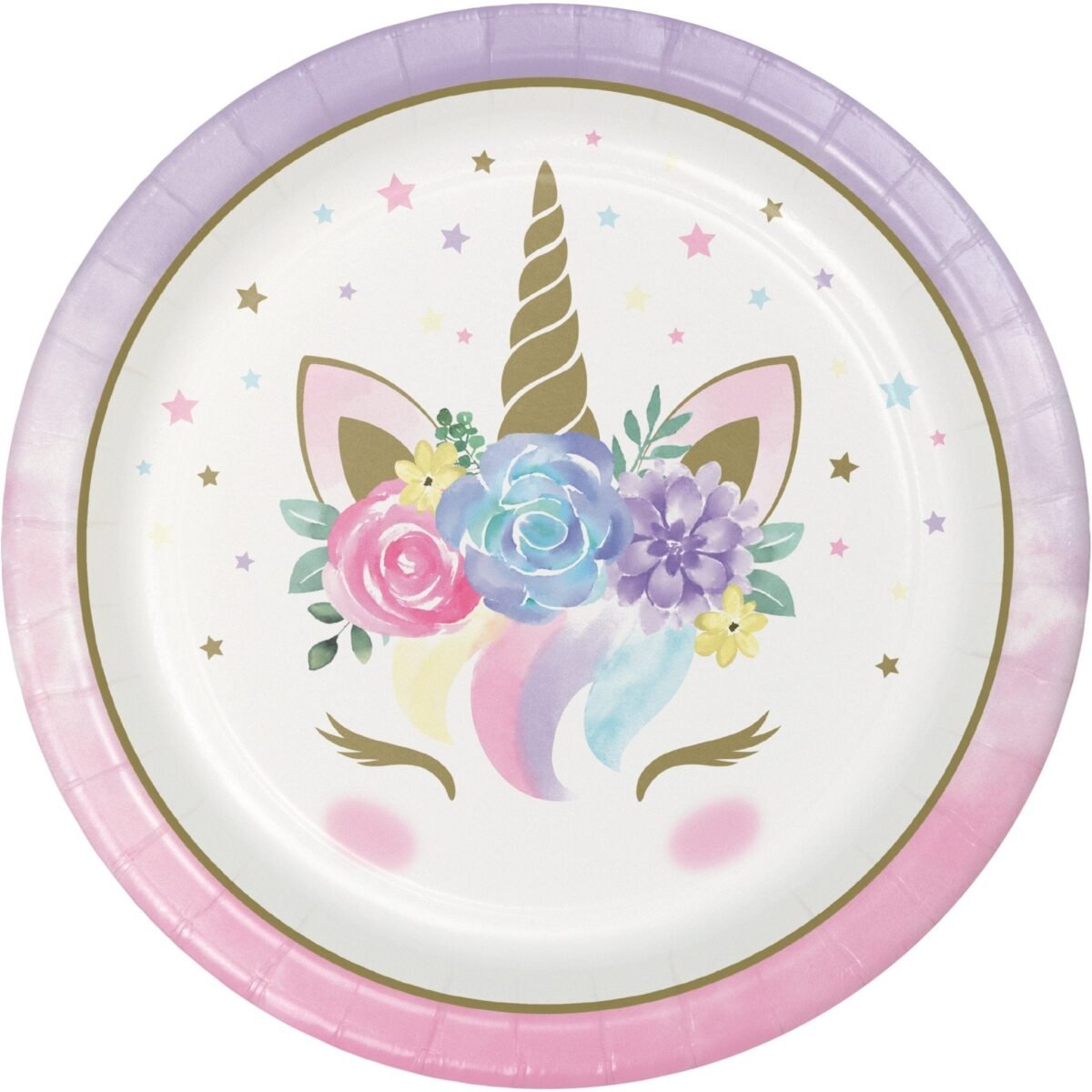 9" Unicorn Horn Plates