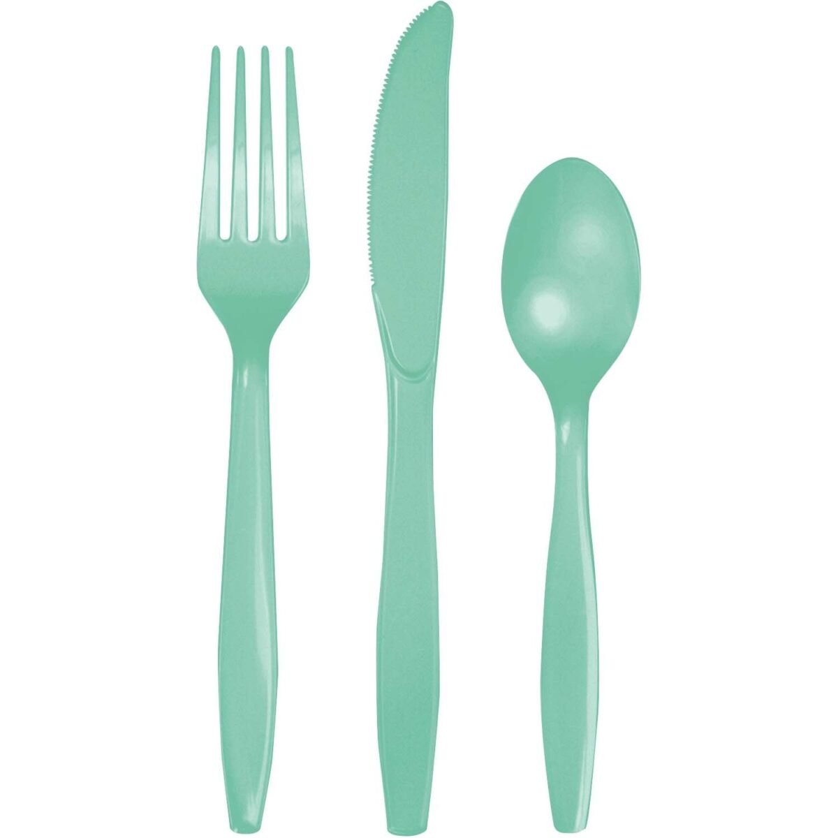 96 Sets Plastic Mint Cutlery