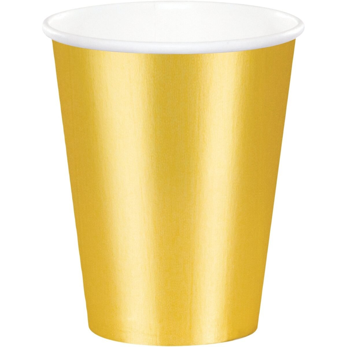 9oz Gold Foil Paper Cups