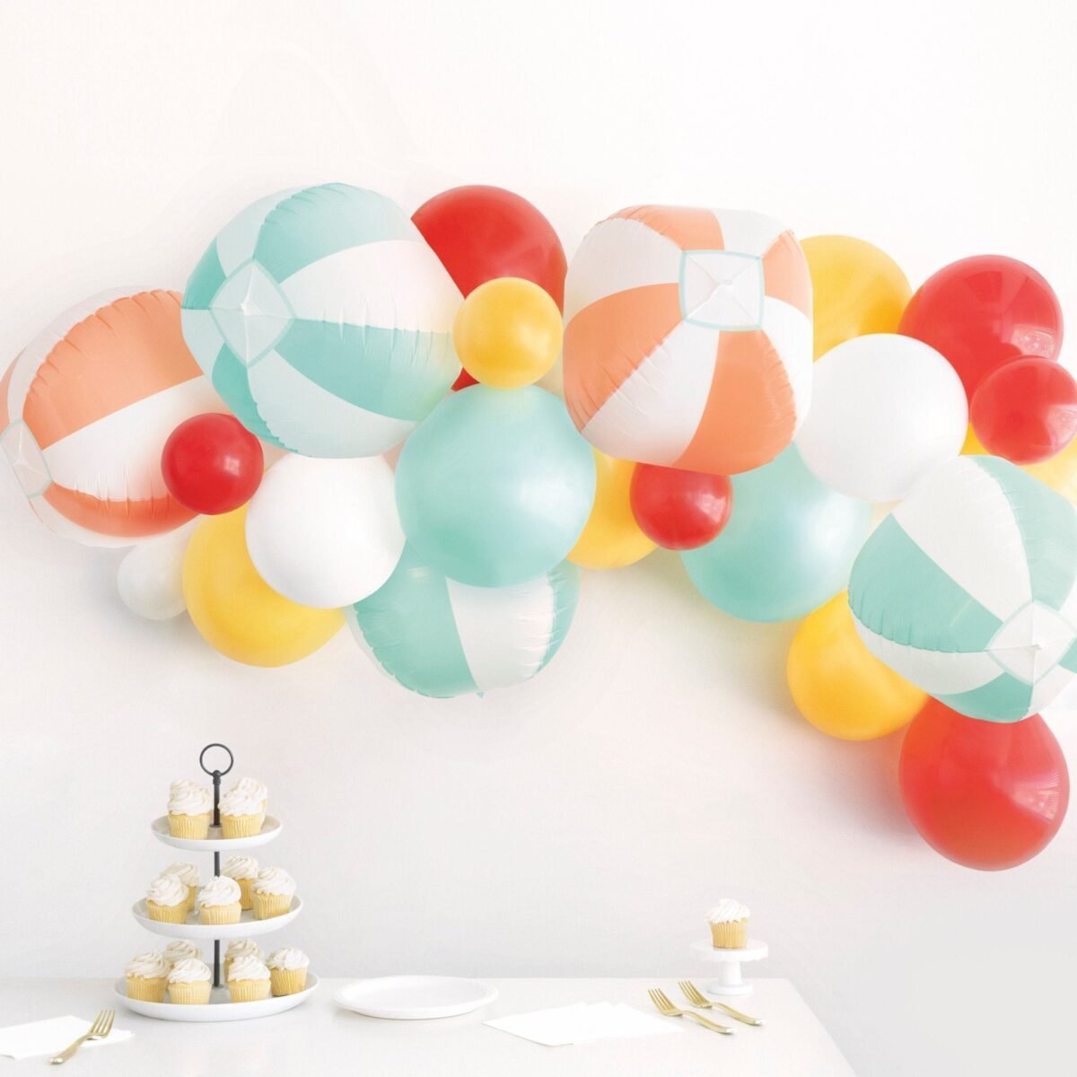Beach Ball Balloon Arch