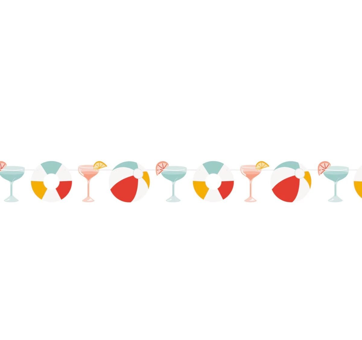 Beach Ball & Cocktails Banner