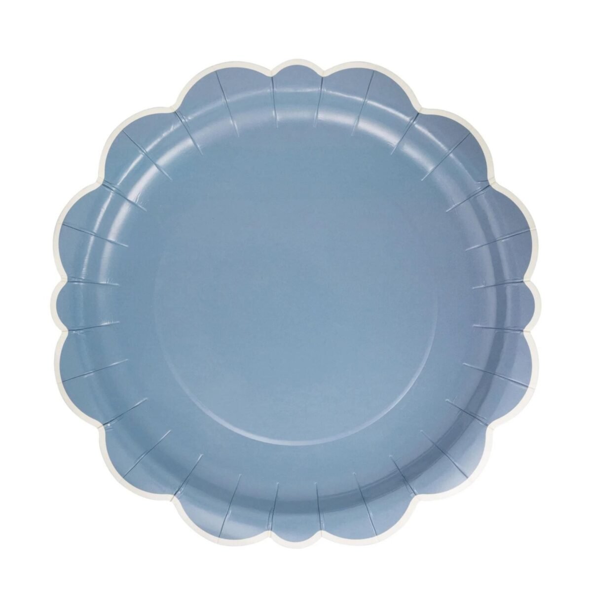 Blue Scalloped Party 10" Paper Plates 8ct