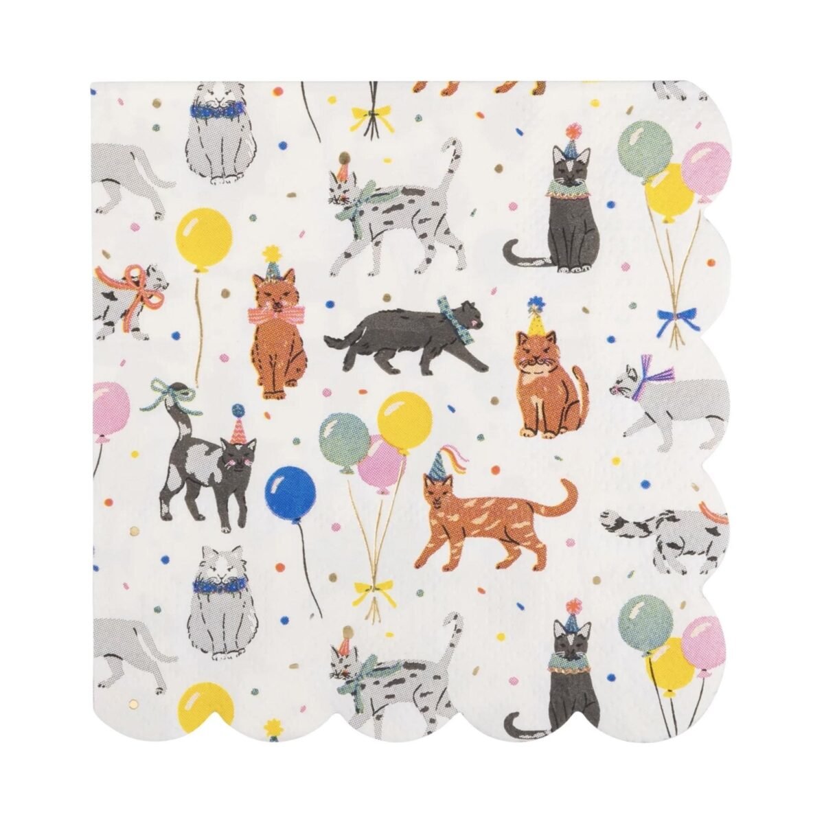 Cat Birthday Napkins 18ct