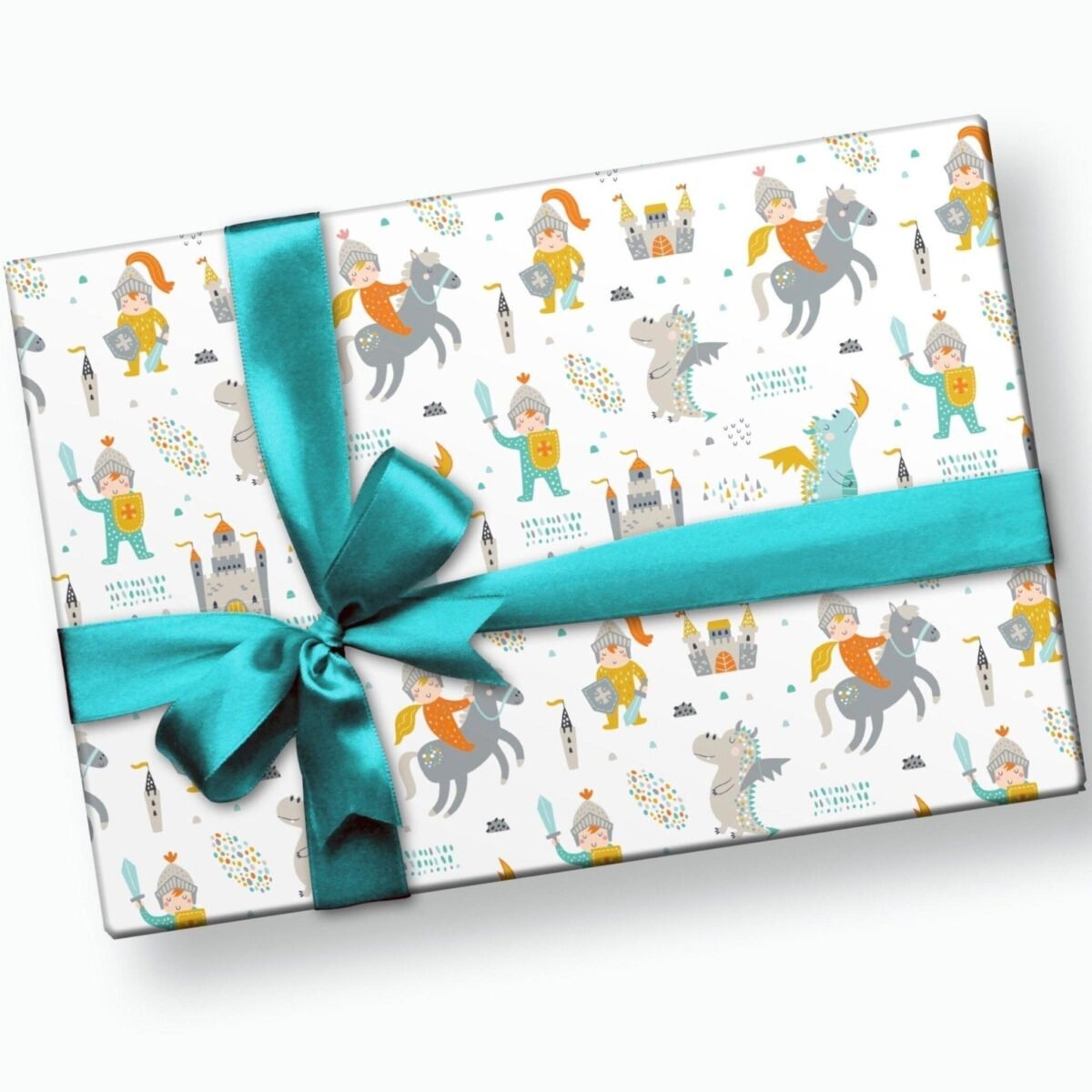Dragon, Horse & Knight Wrapping Paper