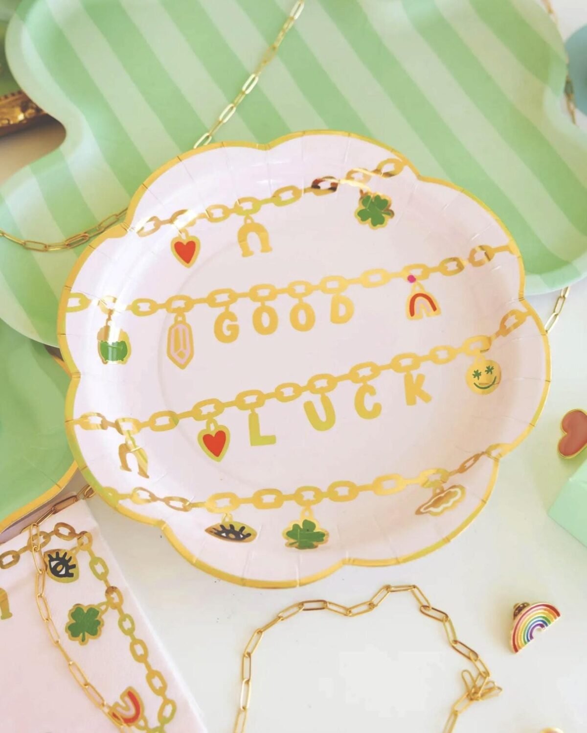 Good Luck Charm Bracelet Plates