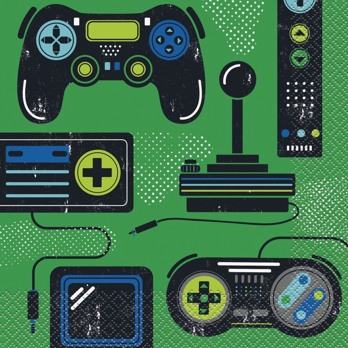 Green Video Gamer Party Napkins