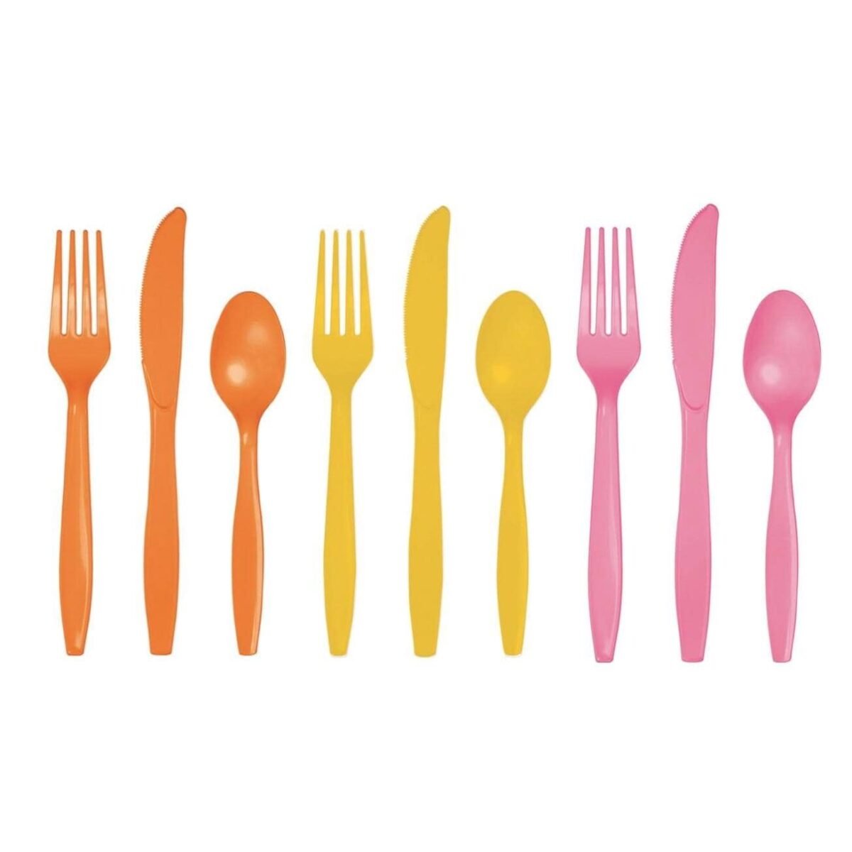 Groovy Party Plastic Cutlery for 18 Guests