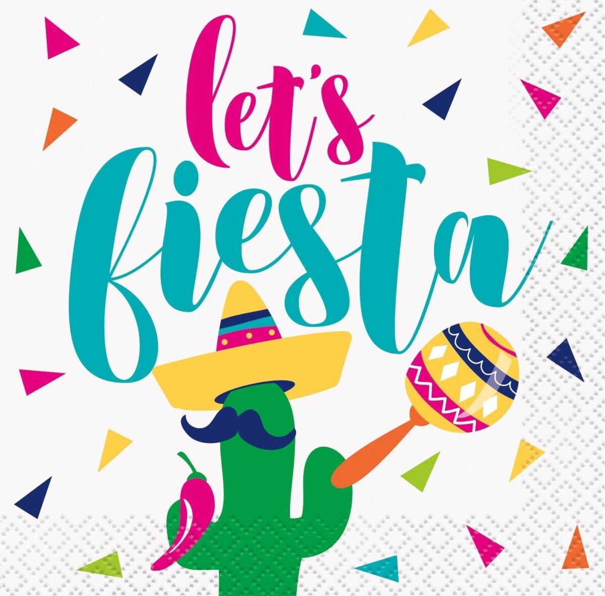"Let's Fiesta" Party Napkins