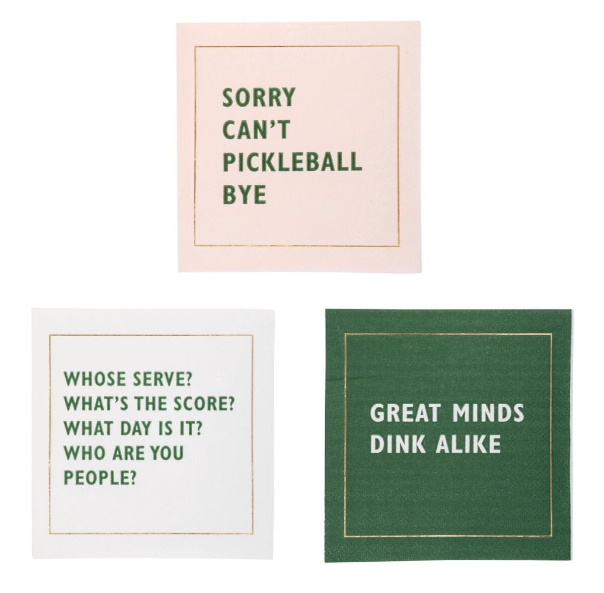Pickleball Party Cocktail Napkins 18ct