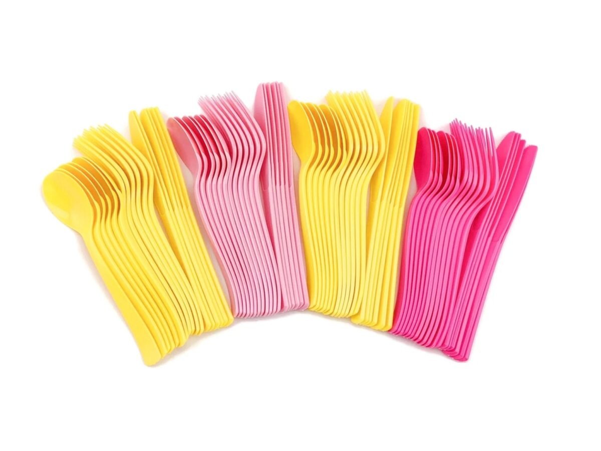 Pink Lemon Party Cutlery