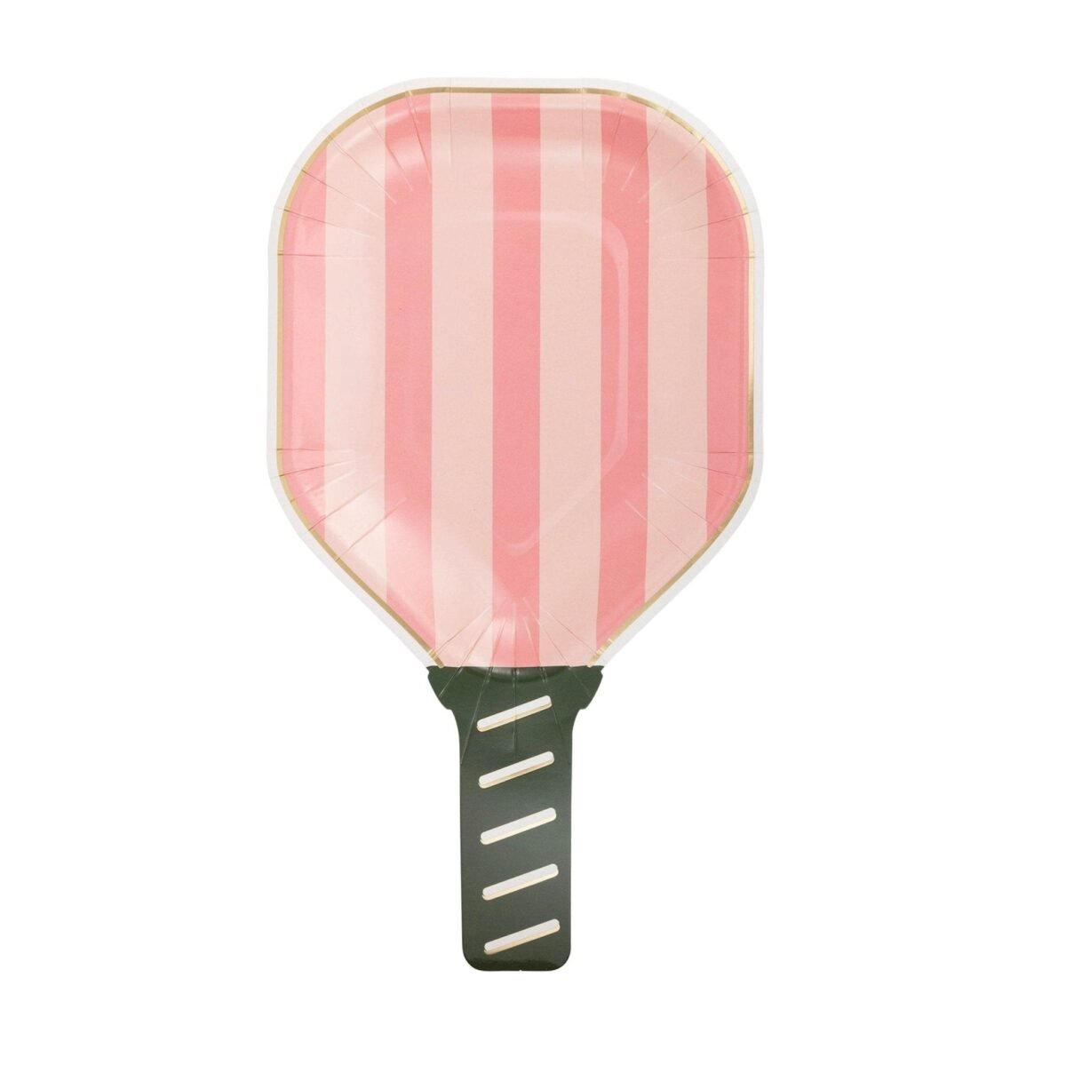 Pink Pickleball Paddle Paper Plates 8ct