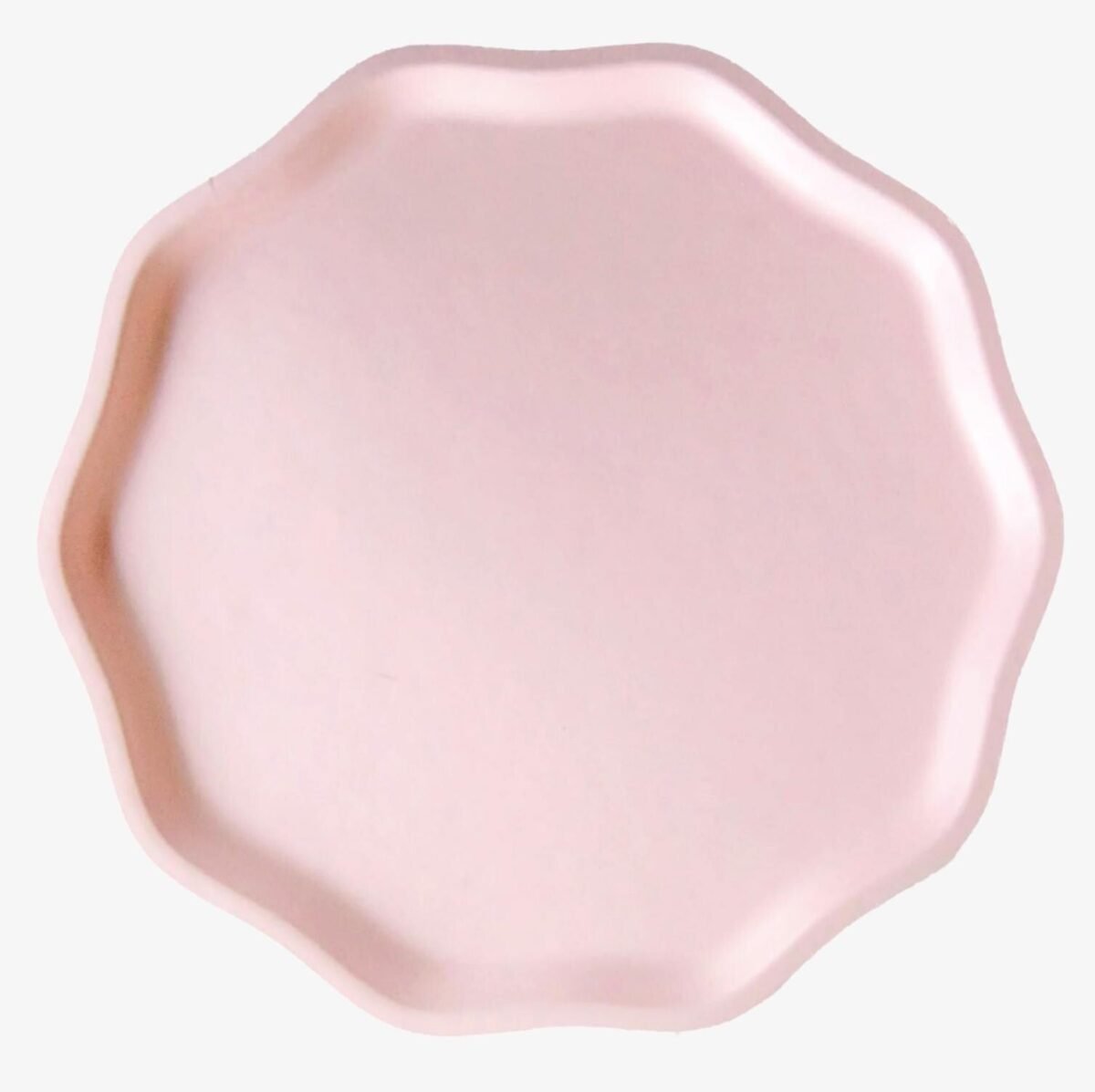 Scalloped Pink Party Plates