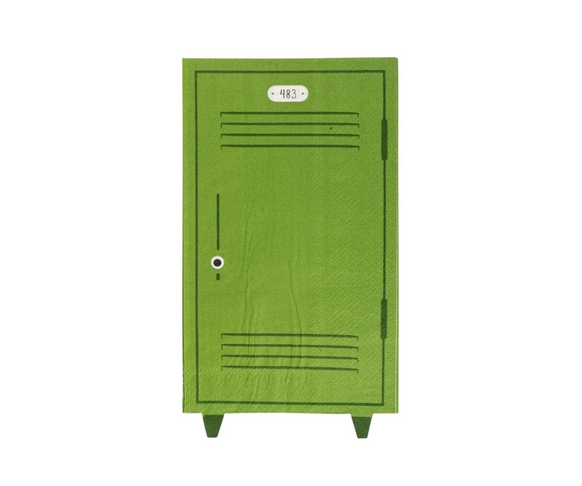 School Locker Shaped Party Napkins