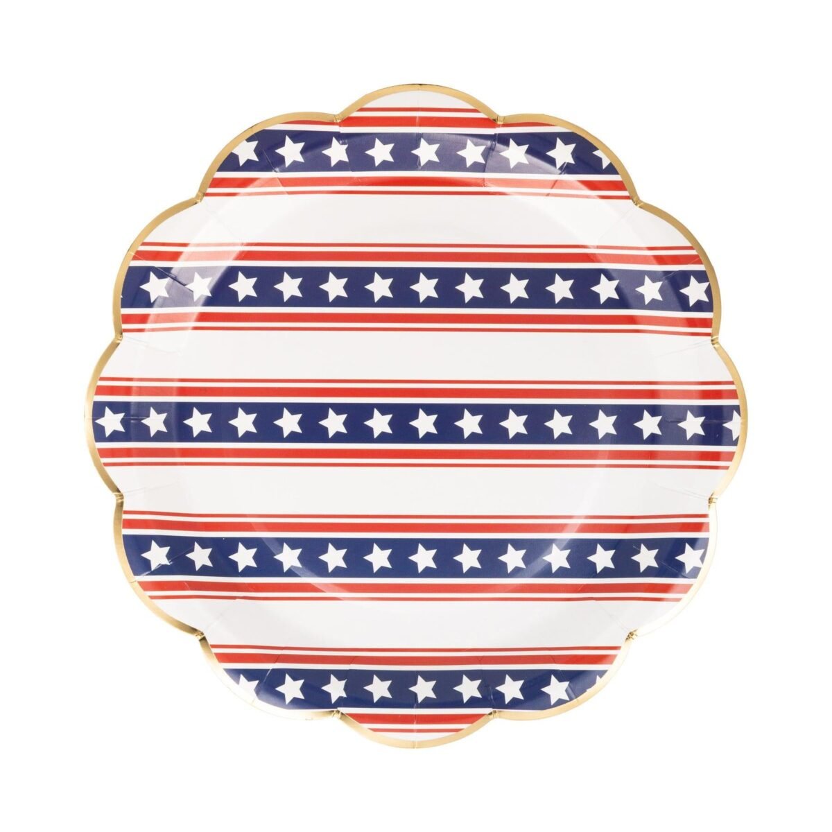 Stars & Stripes Patriotic Dinner Plates 8ct