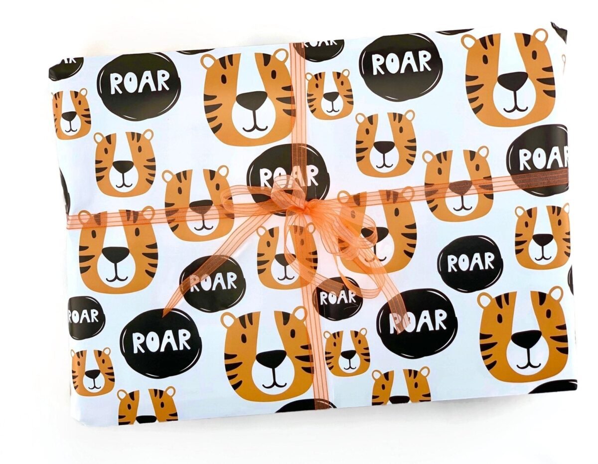 Tiger "Roar" Wrapping Paper