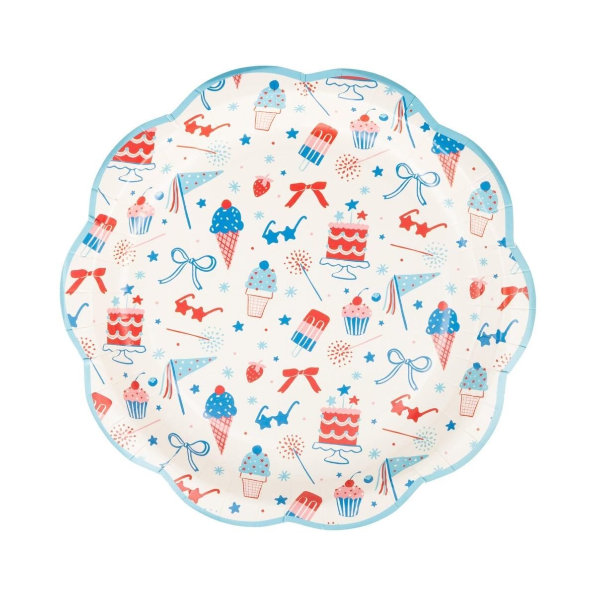 USA Patriotic 9" Dinner Plates 8ct