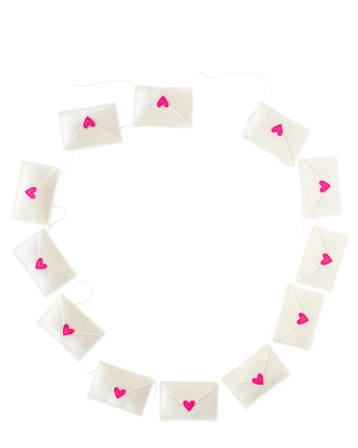 Valentine Felt Love Letter Envelope Garland 6ft
